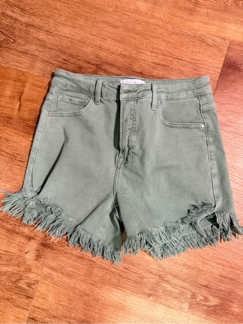 Risen Frayed Hem Shorts - Large